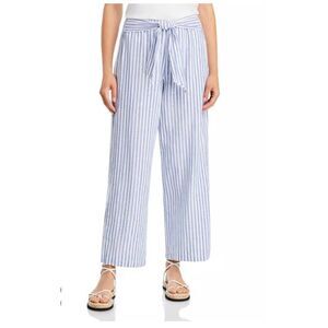 beachlunchlounge Florencia blue and white striped linen/cotton pants - XL